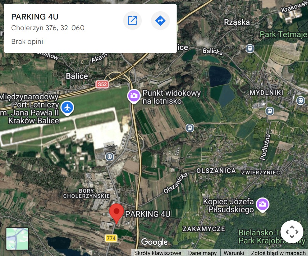 Mapa dojazdu